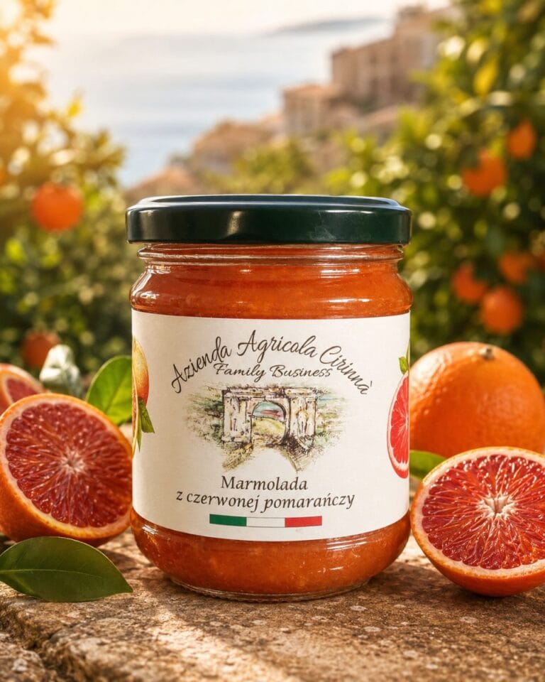 Marmolada z czerwonej pomarańczy Azienda Agricola Cirinnà