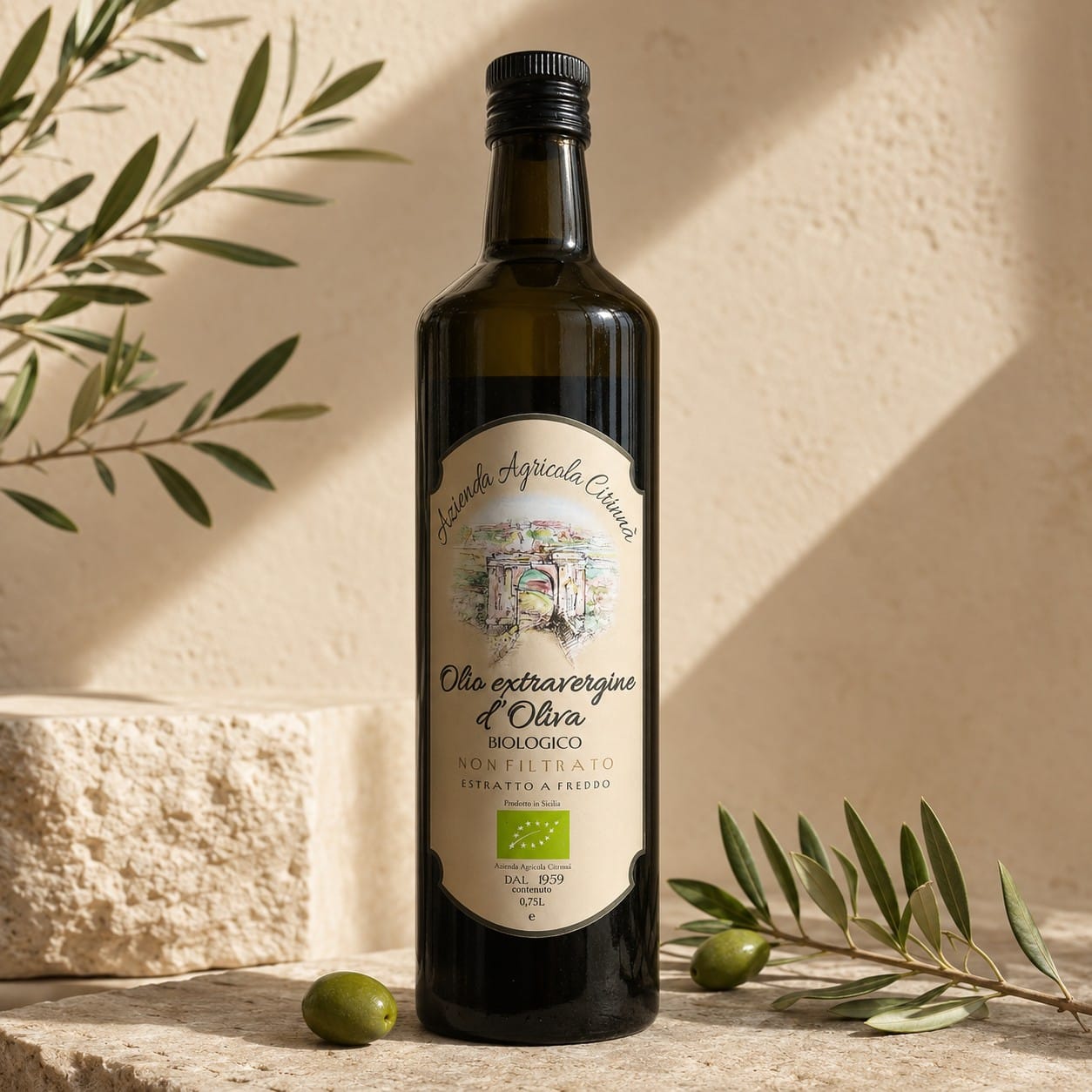 Oliwa z oliwek extra vergine BIO niefiltrowana 0,75 l – butelka Azienda Agricola Cirinnà