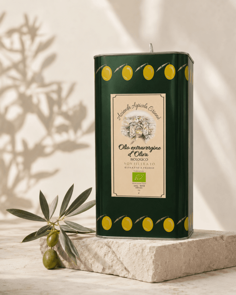 Oliwa z oliwek extra vergine BIO niefiltrowana 3 l – puszka